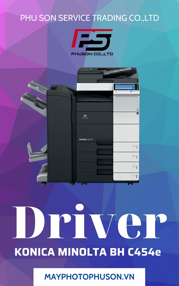 Download driver Máy Photocopy Konica Minolta Bizhub C454e